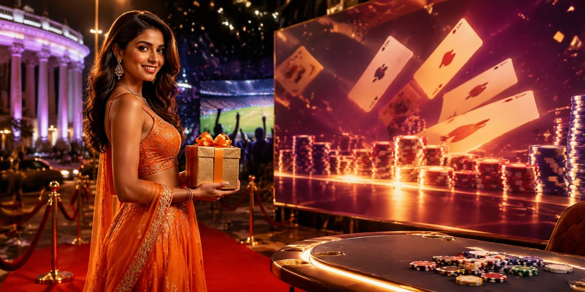 User playing lottery games on a mobile device in an Indian living room